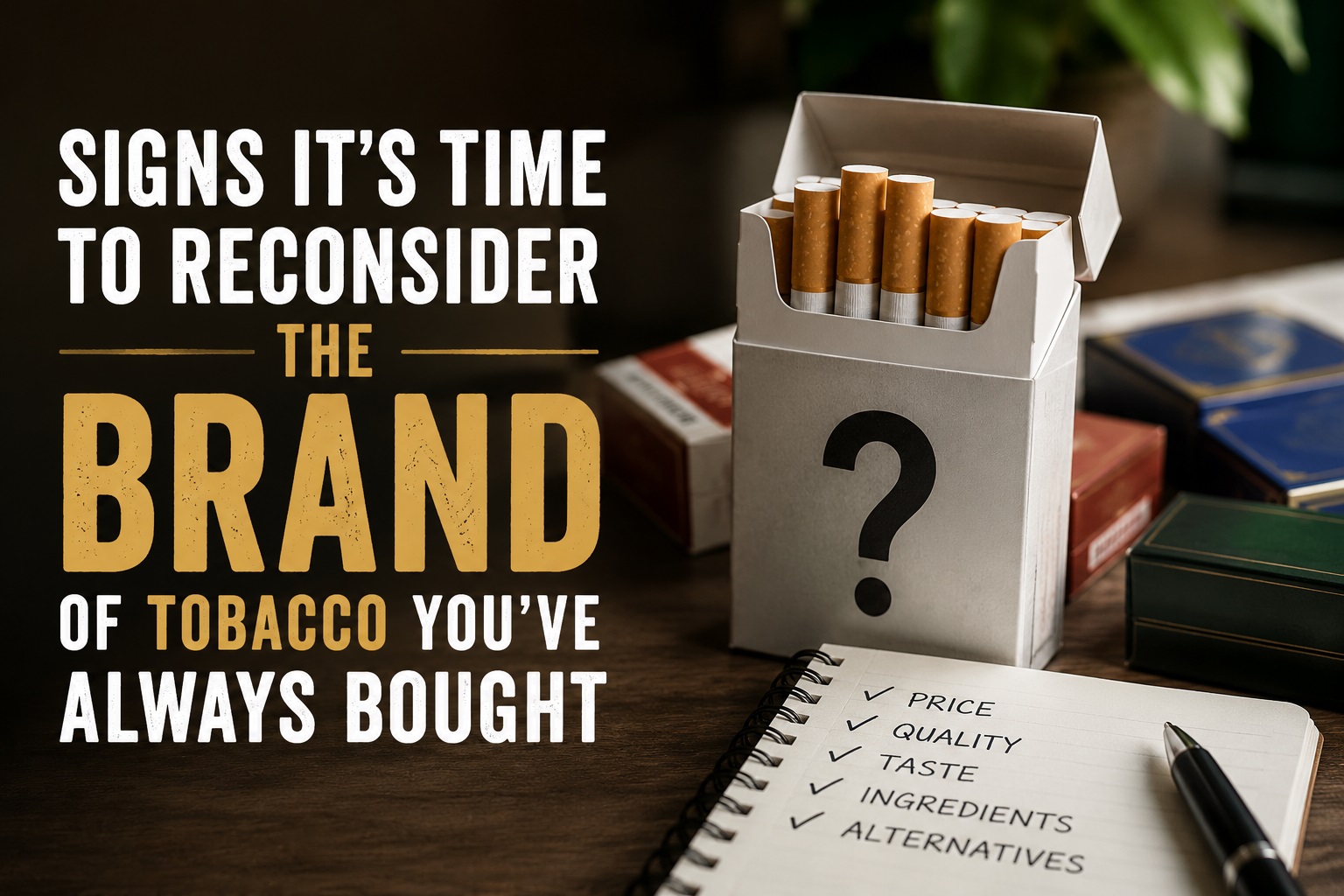 Signs It’s Time to Reconsider the Brand of Tobacco You’ve Always Bought